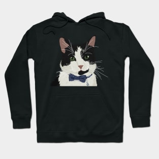 Tuxedo Cat Portrait Hoodie